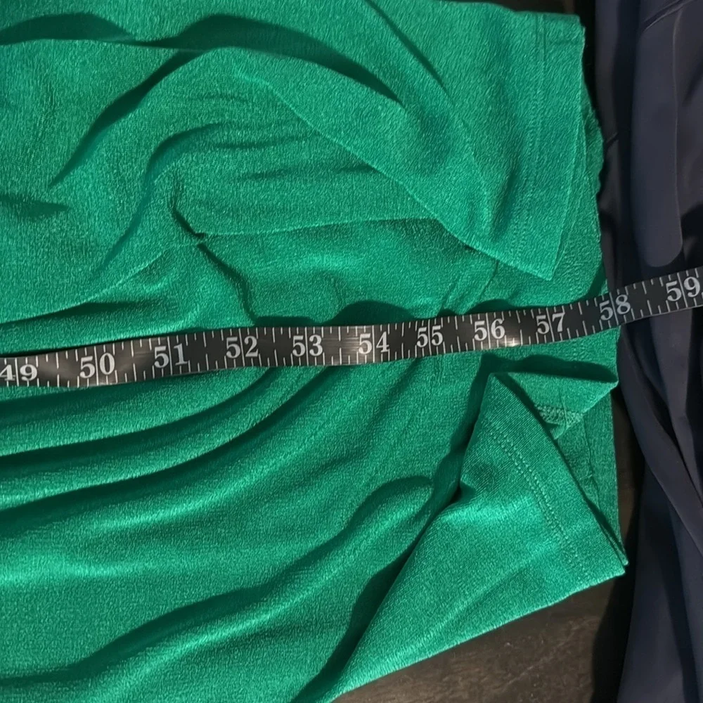 Vintage Kelly Lynn Kelly Green Slinky Knit Maxi Tank Dress Size 1X